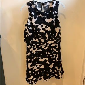 Banana Republic Black Patterned Dress